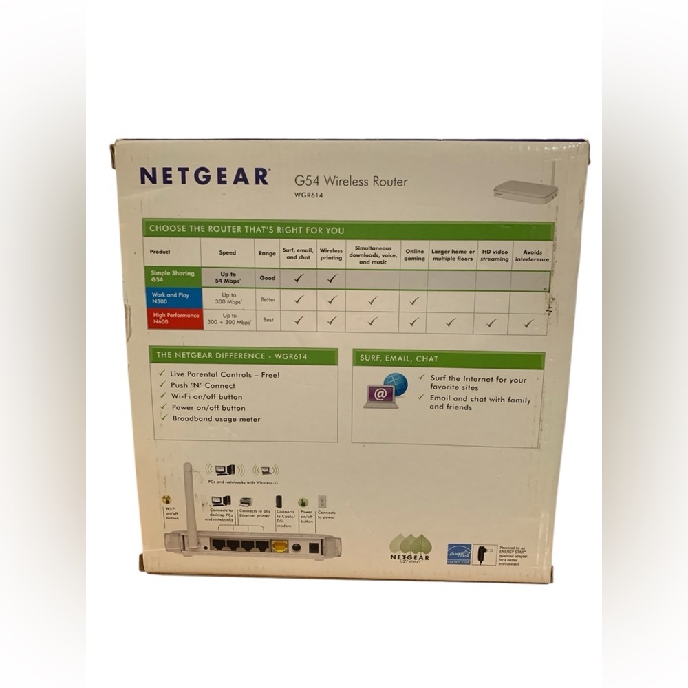 NETGEAR G54 Wireless-G Router #WGR614 Complete & Tested - Picture 3 of 14